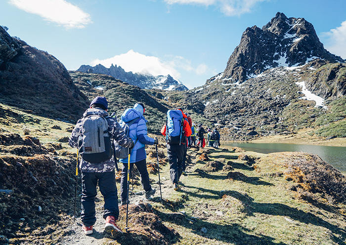 haba snow mountain hiking